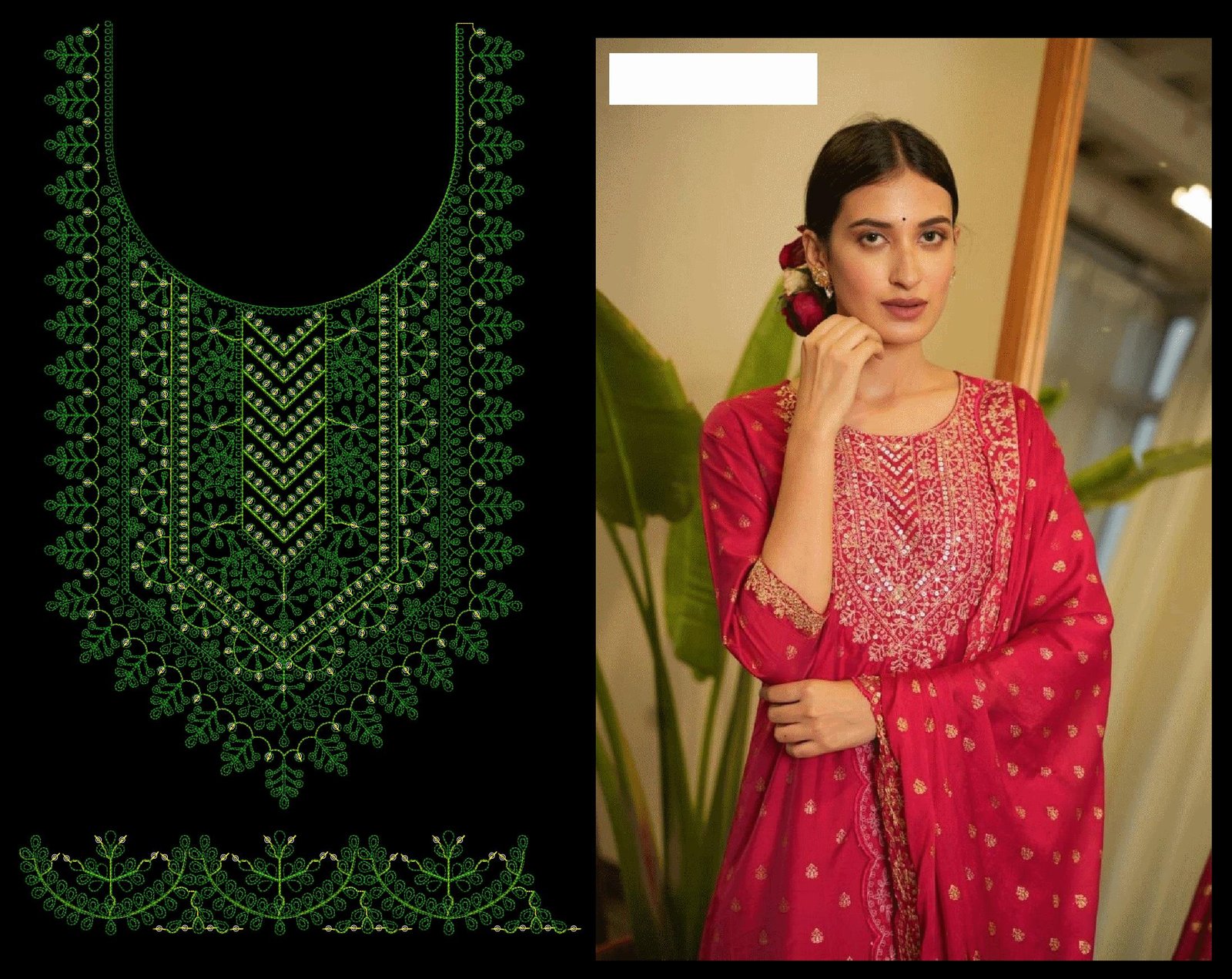 Cording & Sequince kurti