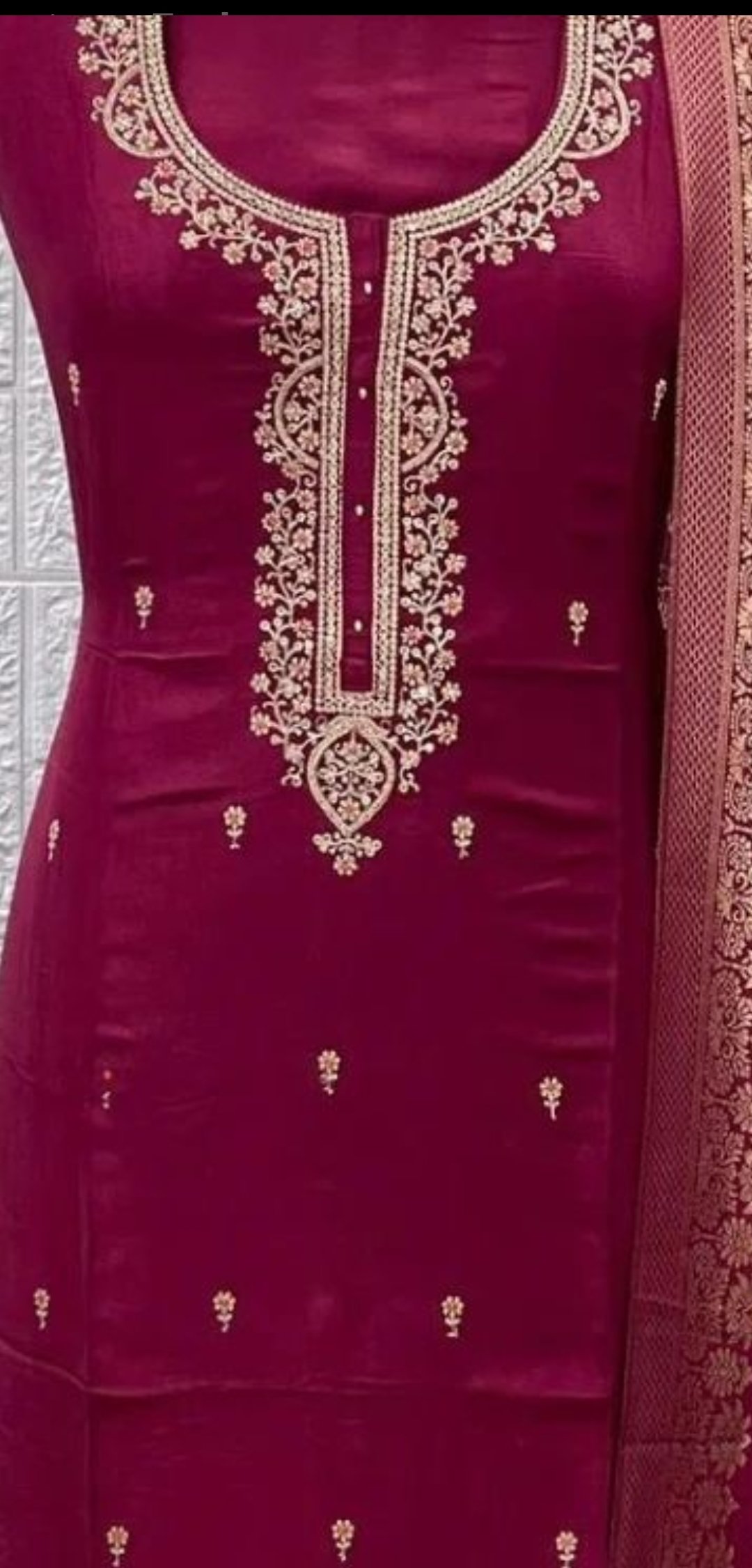 Cording & sequince kurti