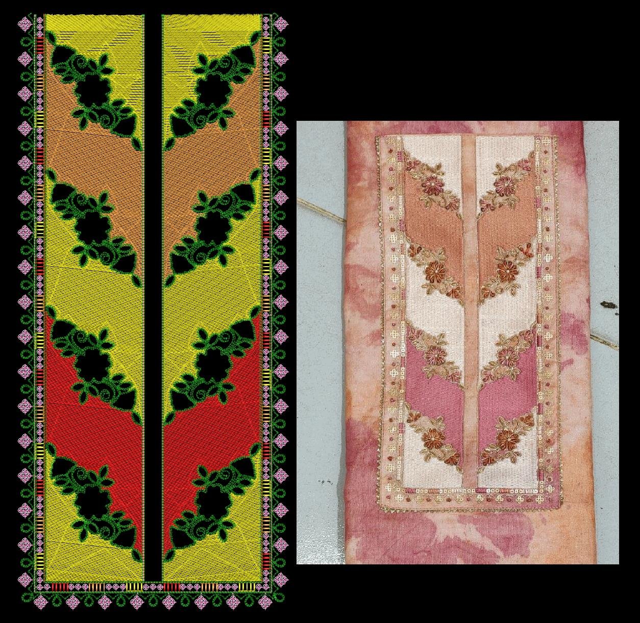 Cording & Sequince kurti