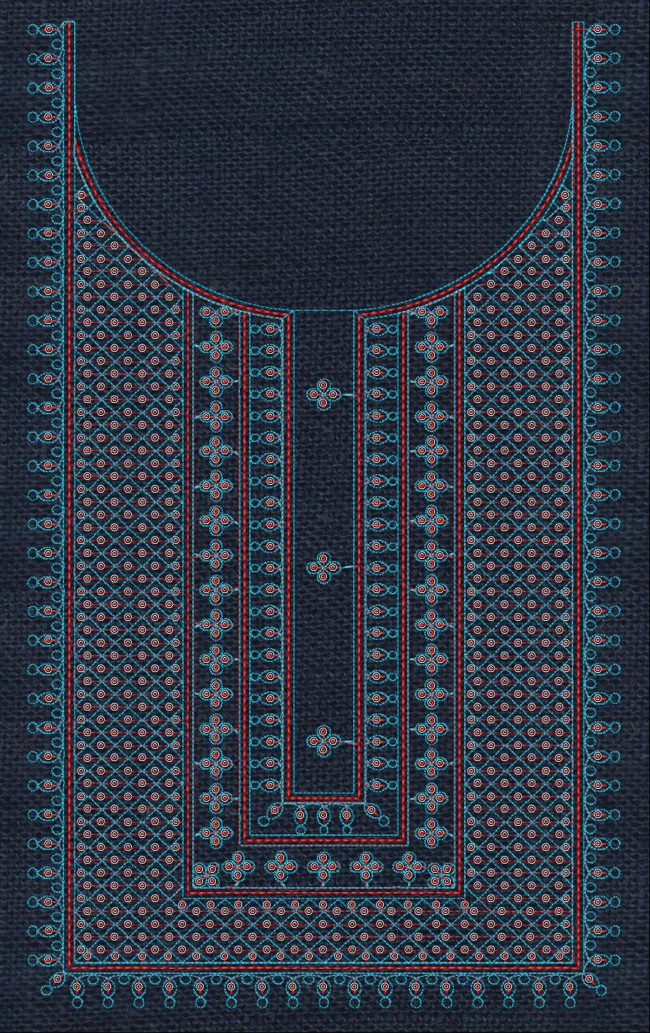 Cording & Sequince Neck