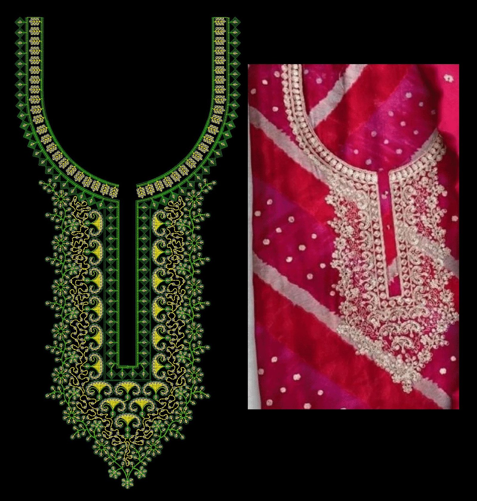 Cording & sequince kurti