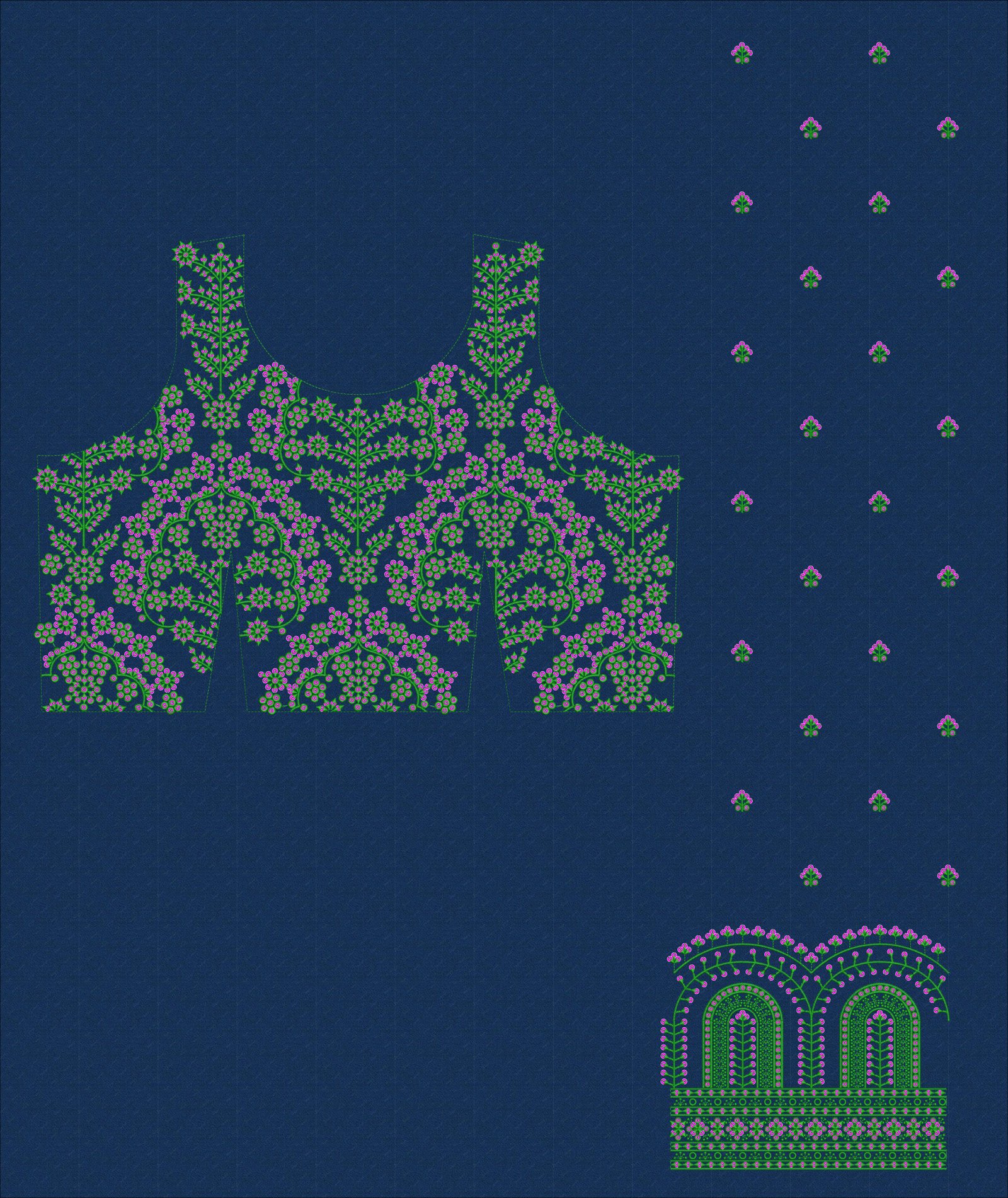 5MM-Sequince Ghaghara choli