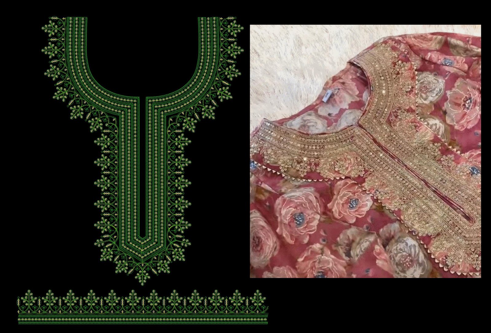 Cording & Sequince kurti