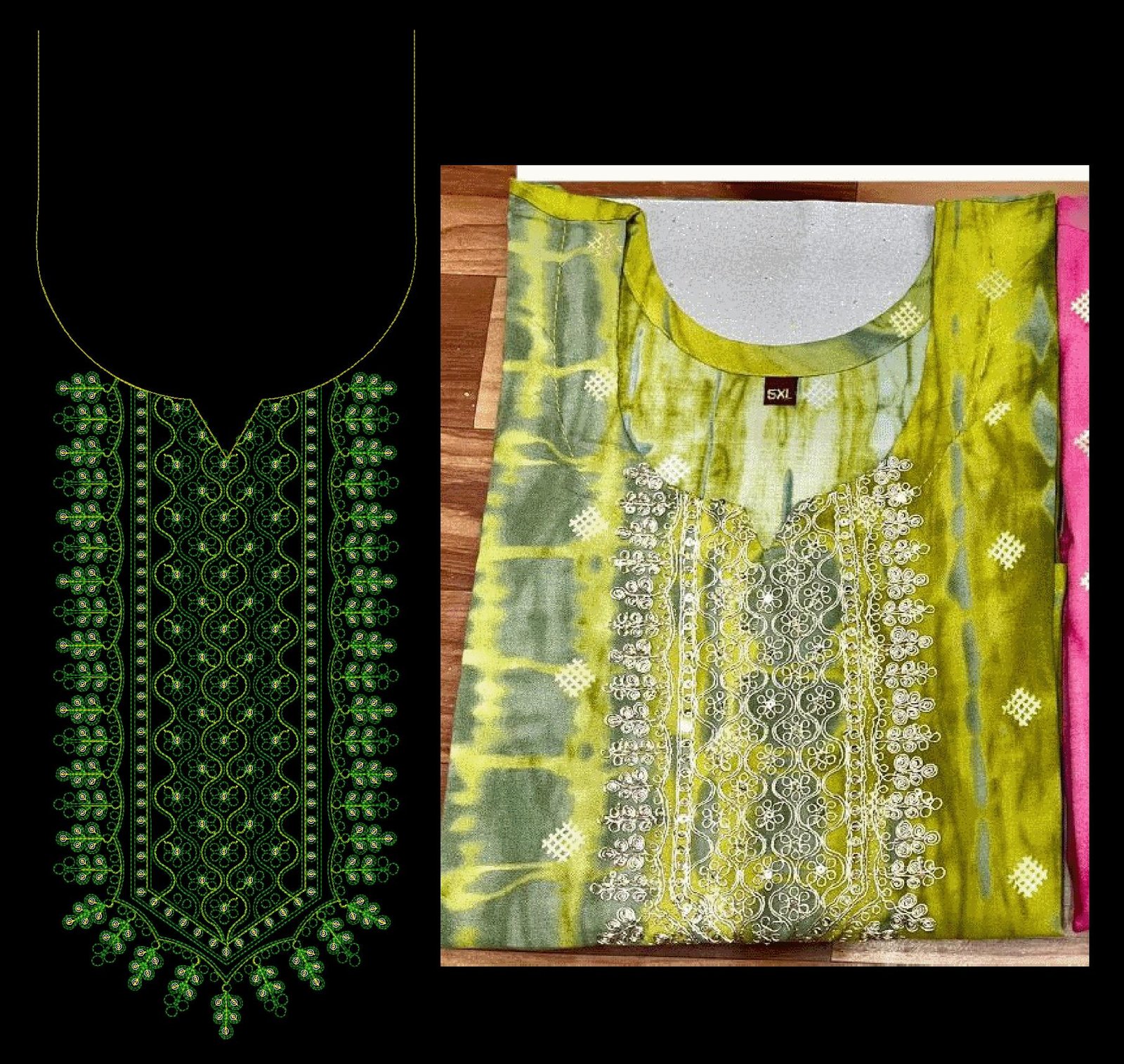 Cording & Sequince kurti