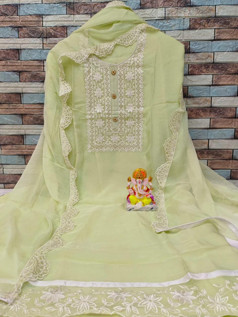 Neck Top Duppata Design