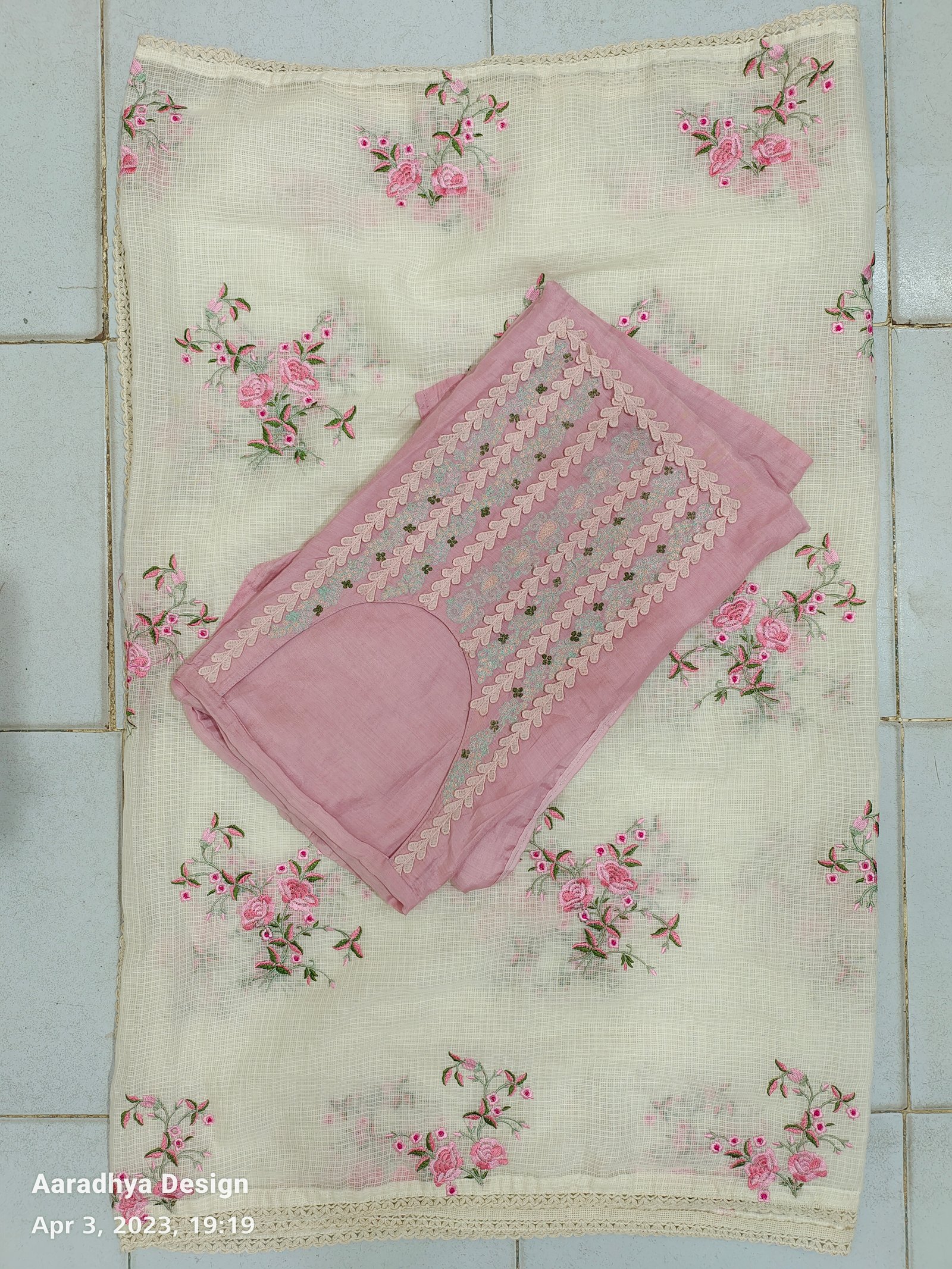 Neck Top Duppata Design