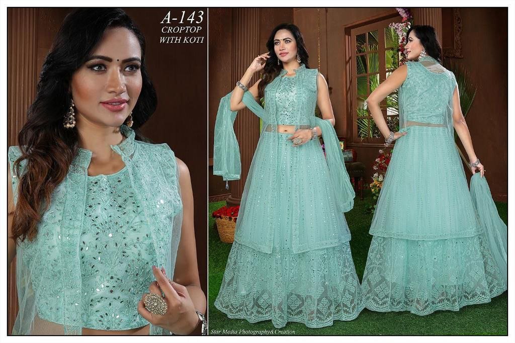 Chain Neck & Choli Ghaghara