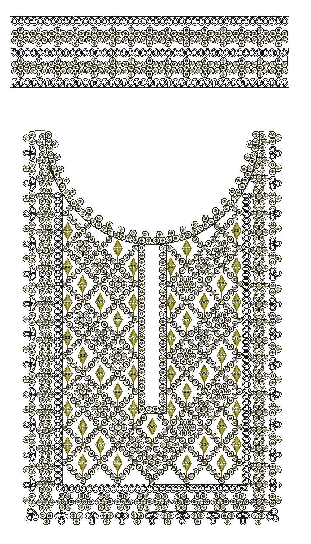 cording & Sequince Neck