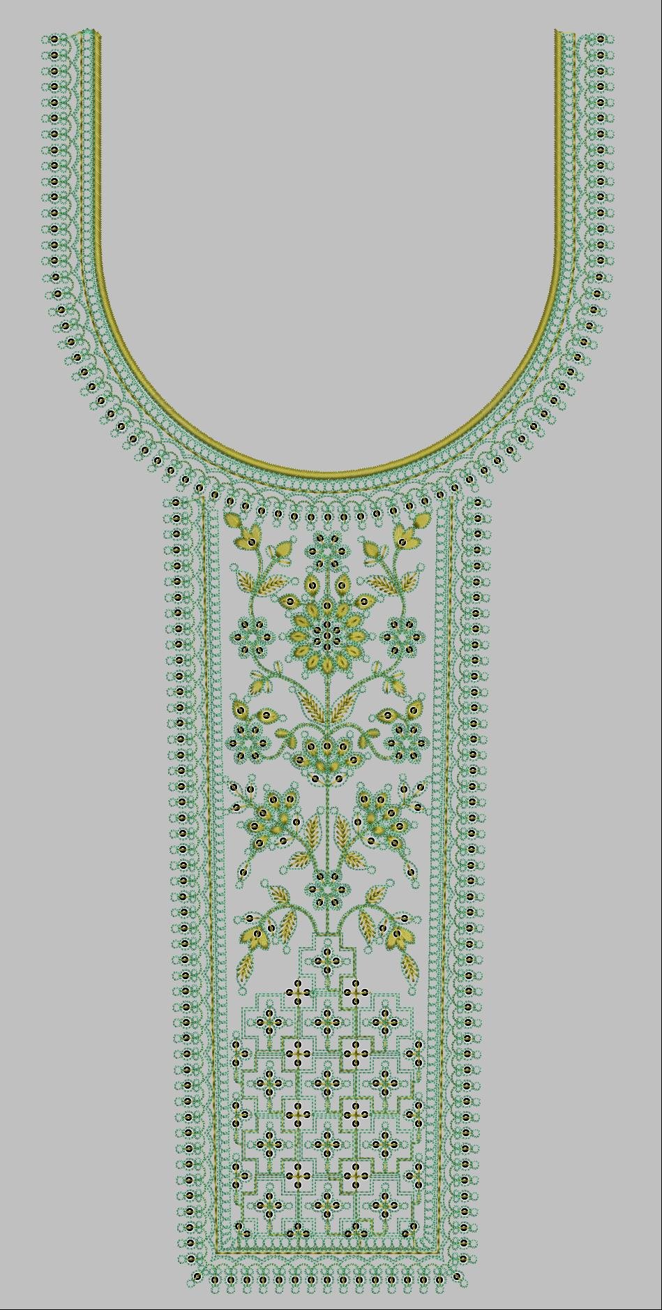 cording & Sequince Neck