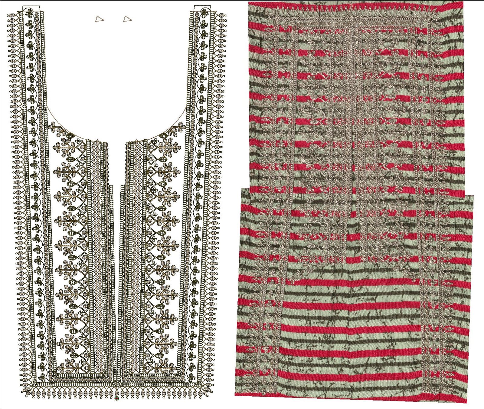 cording & Sequince Neck