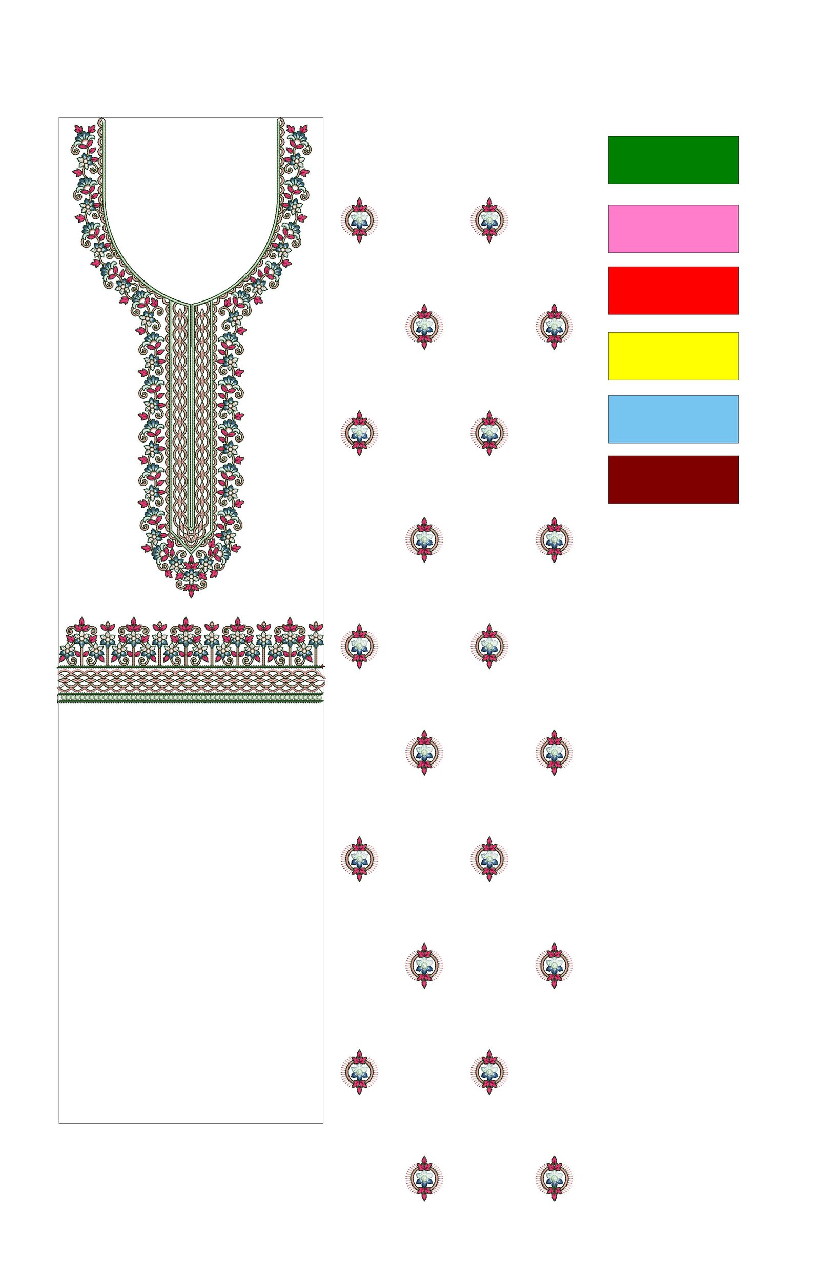 Neck Top Duppata