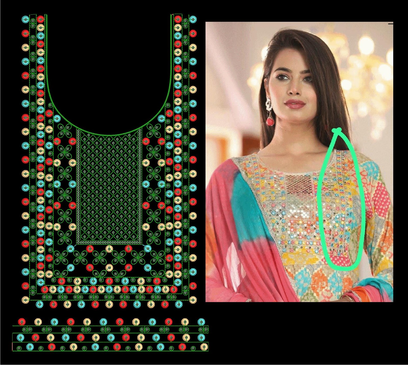 Sequince Neck Design