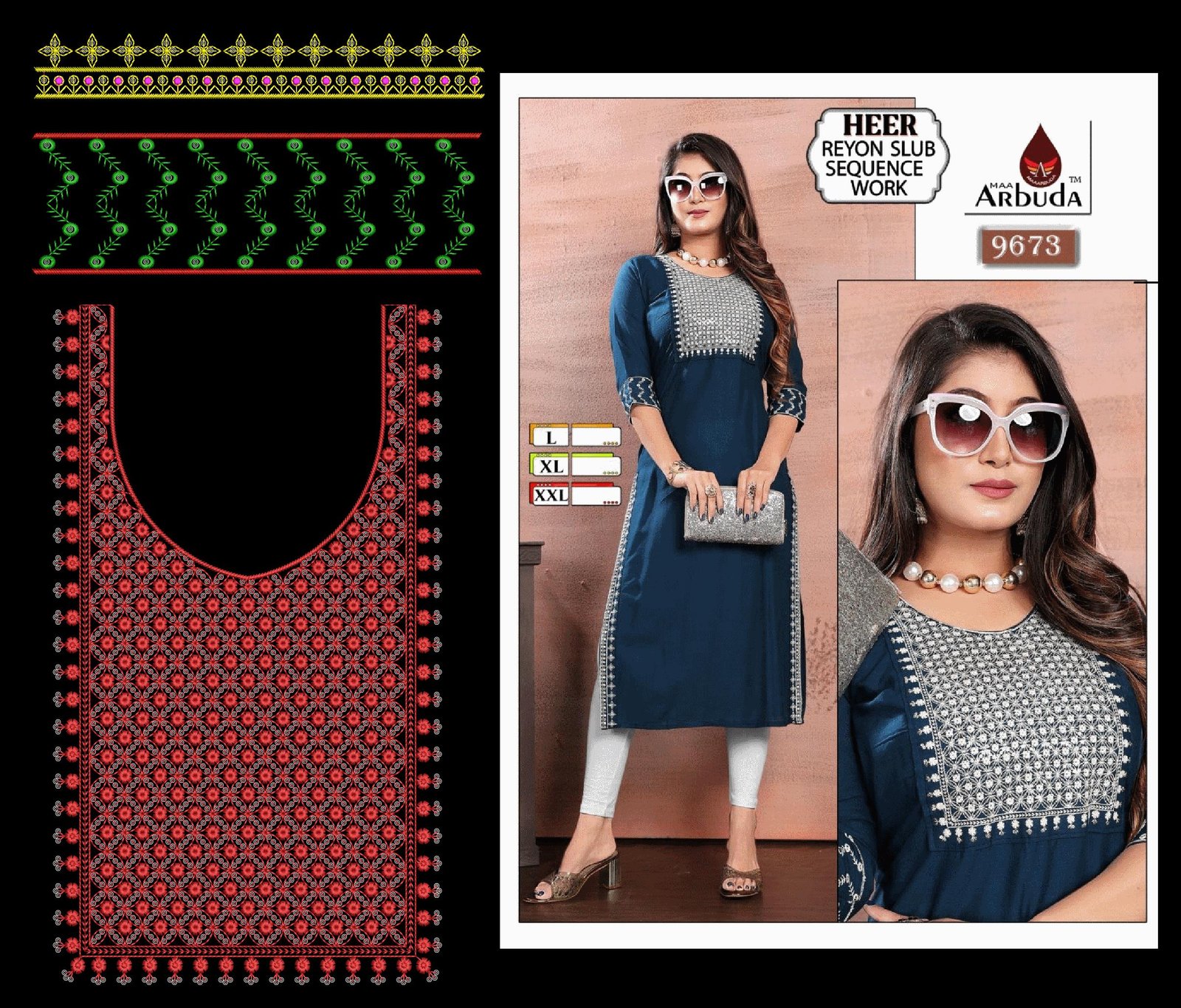 Sequince kurti Designs