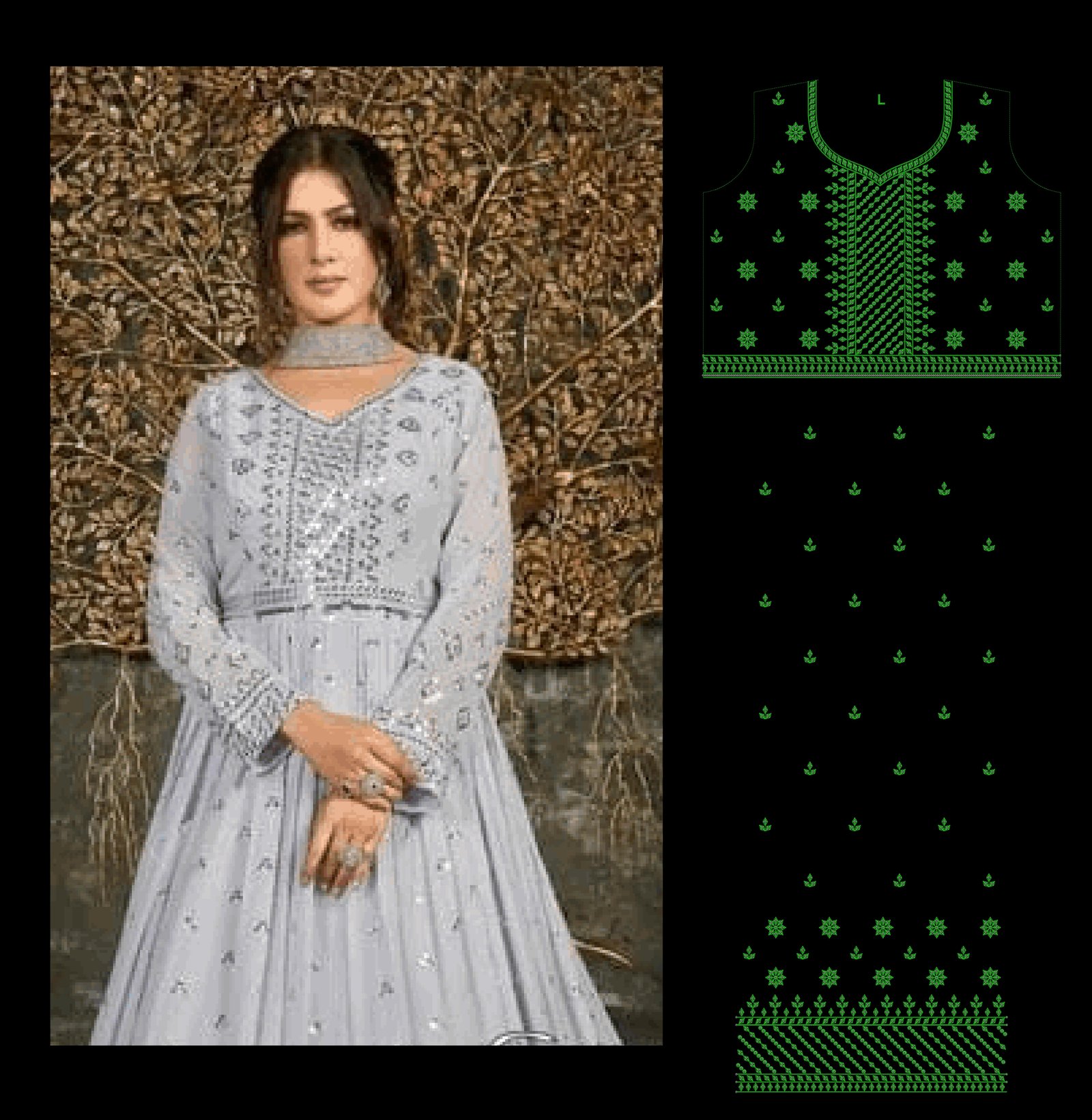 Sequince Ghaghara choli
