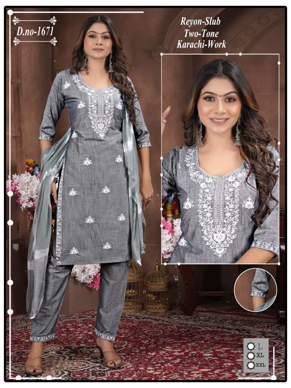Fancy Kurti & Plazo