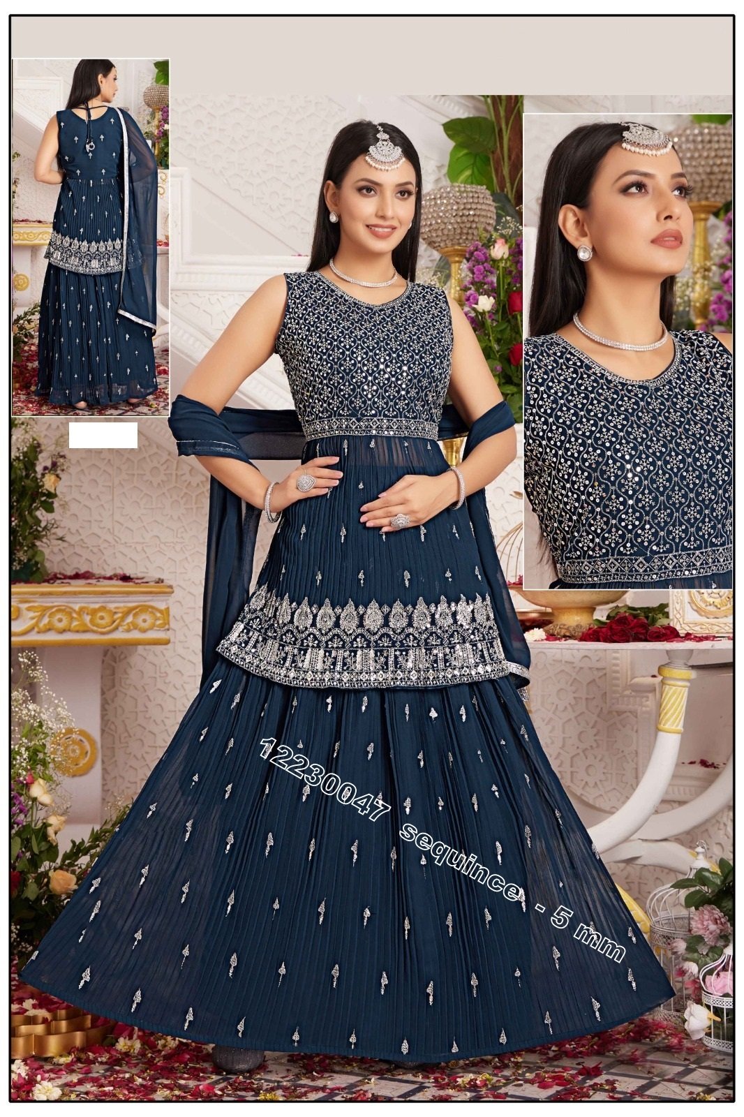 5 mm - Sequince Ghaghara choli