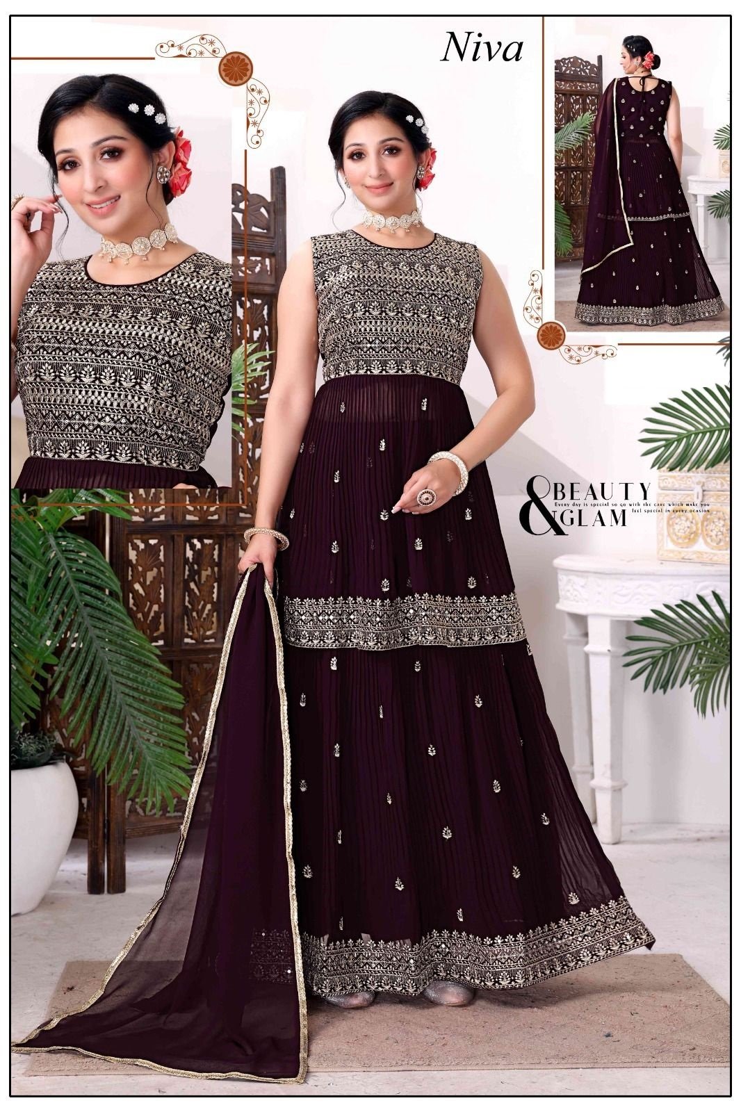 5 mm - Sequince Ghaghara choli