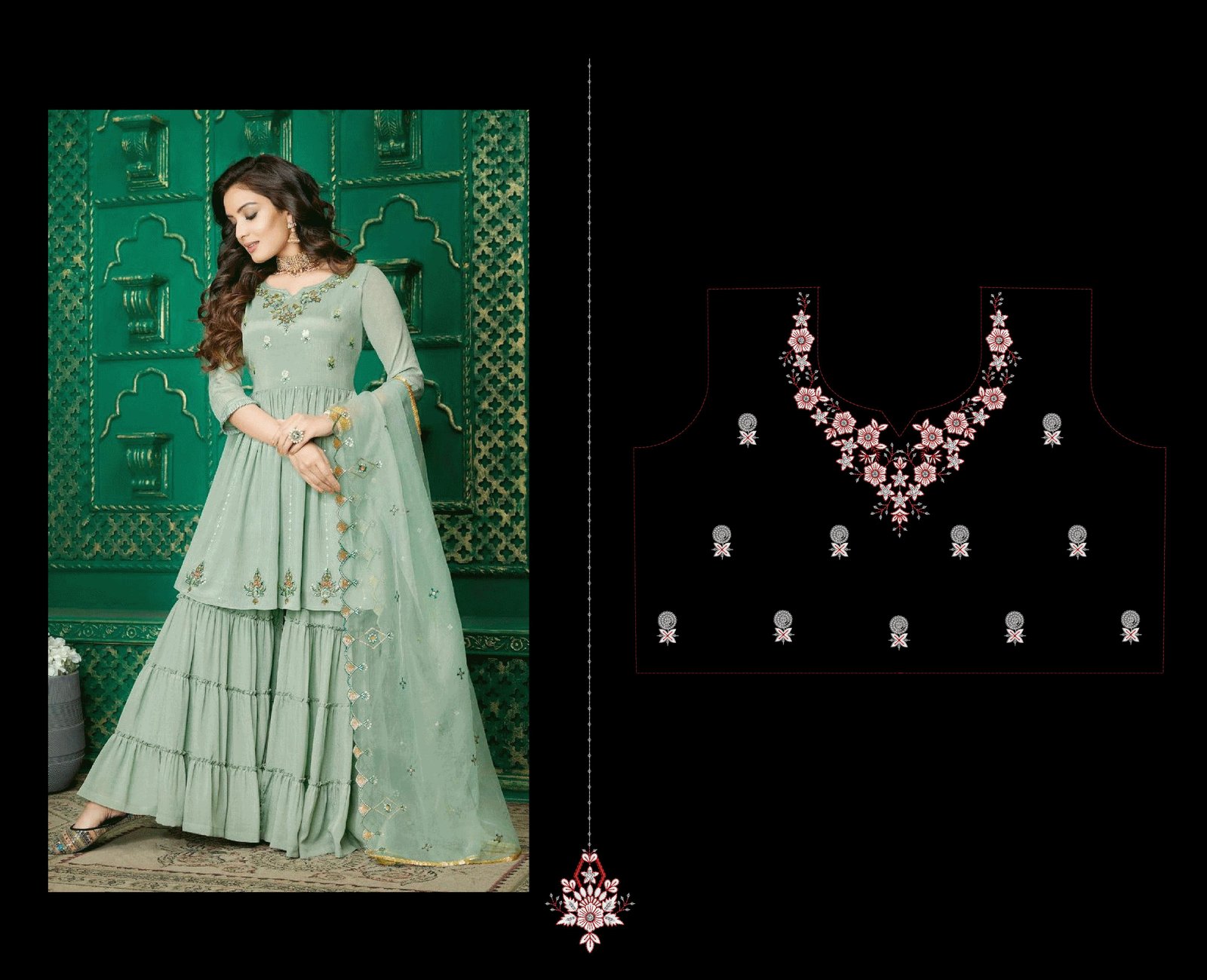 Sequince Ghaghara choli