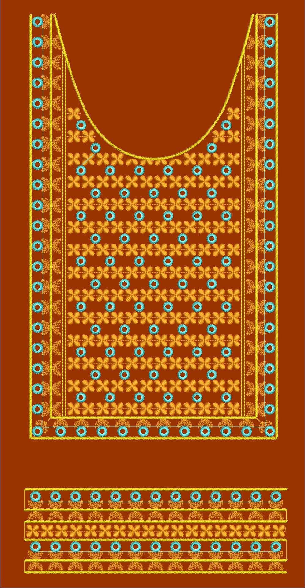 fancy kurti neck