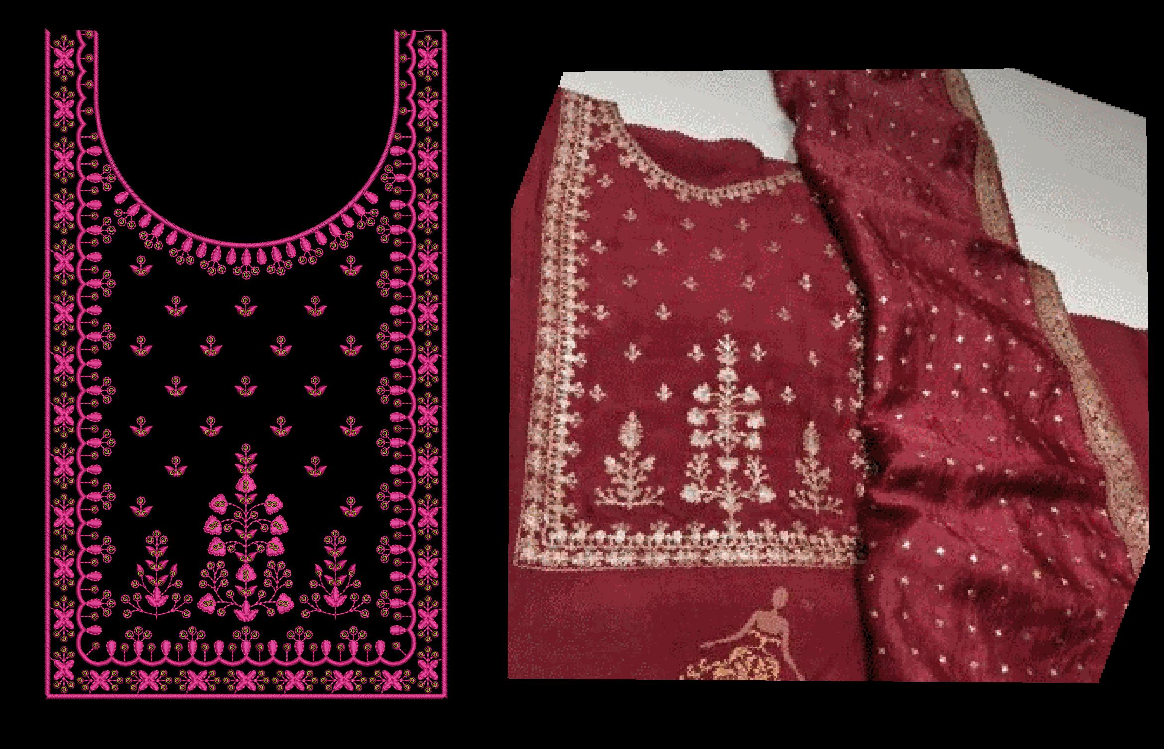 fancy kurti neck