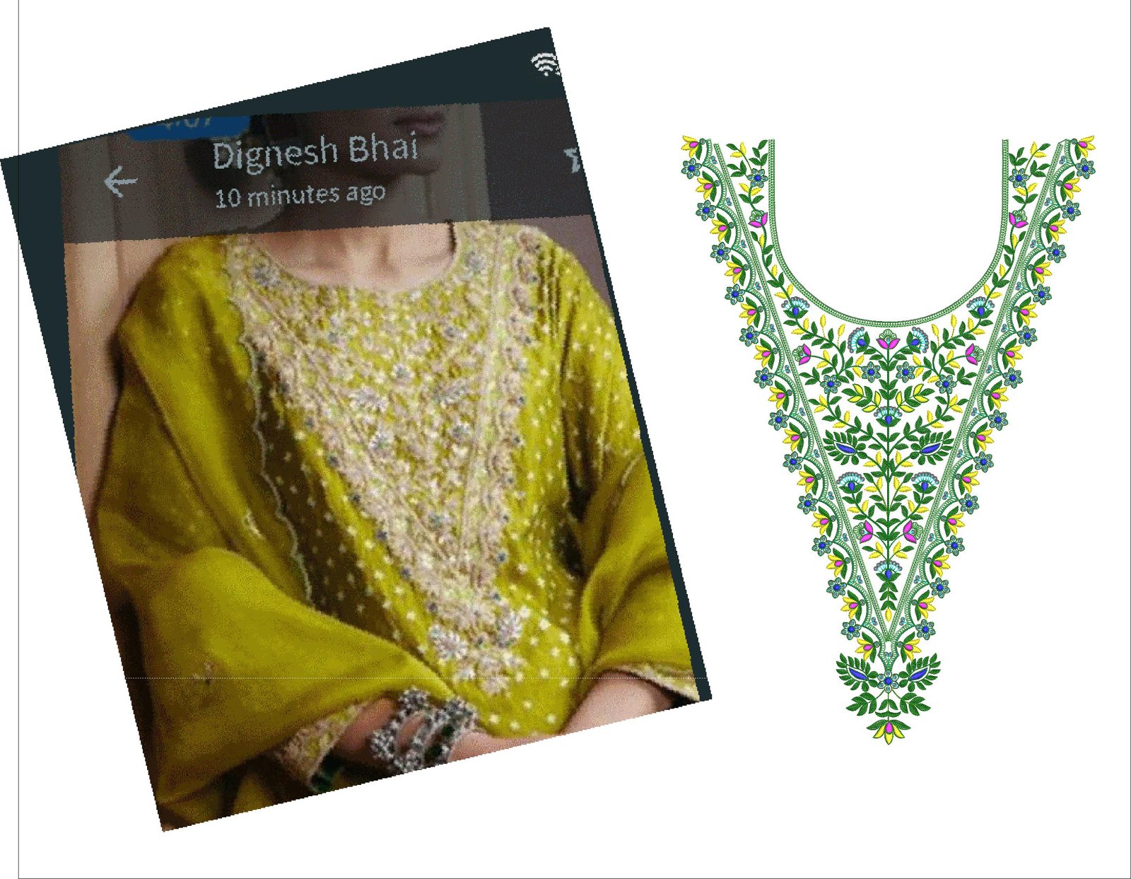 fancy kurti neck