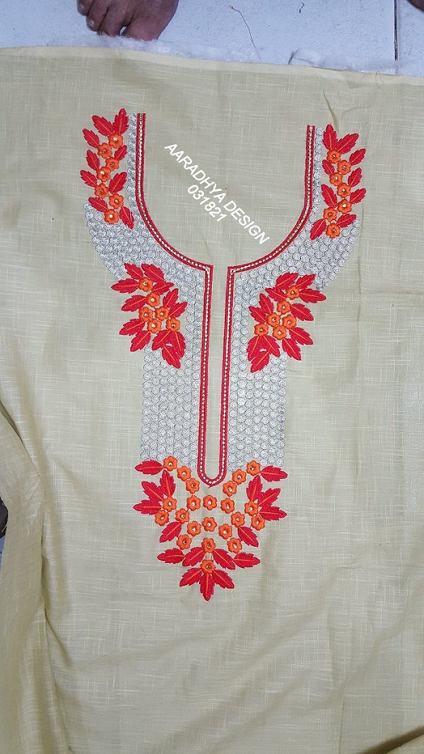 Neck Top Duppata Design
