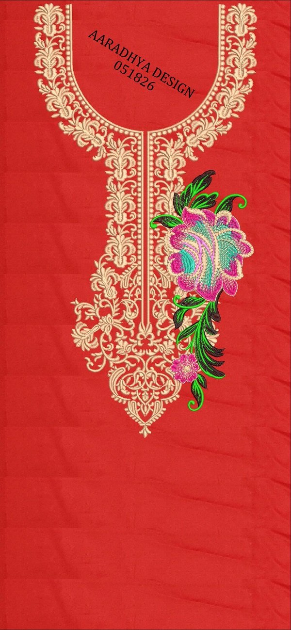 Neck Top Duppata Design