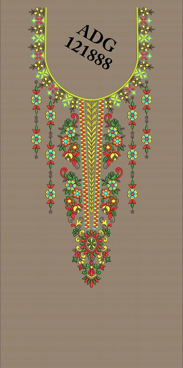 Neck Top Duppata Design