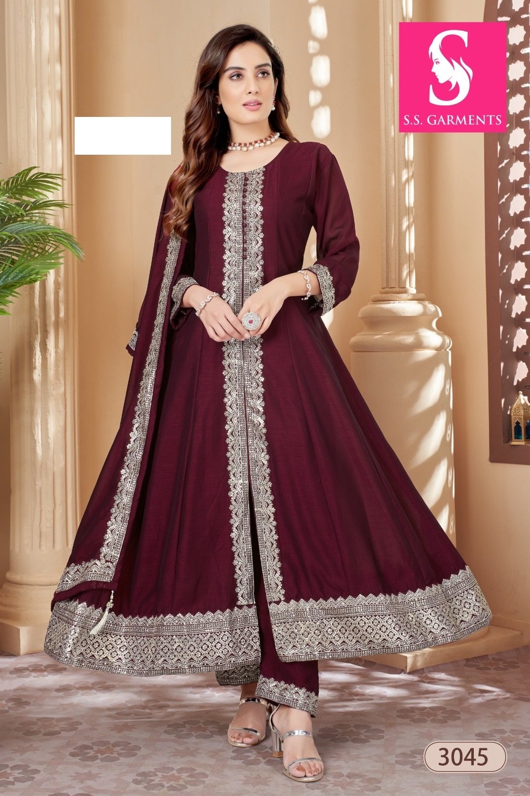Fancy top & dupatta