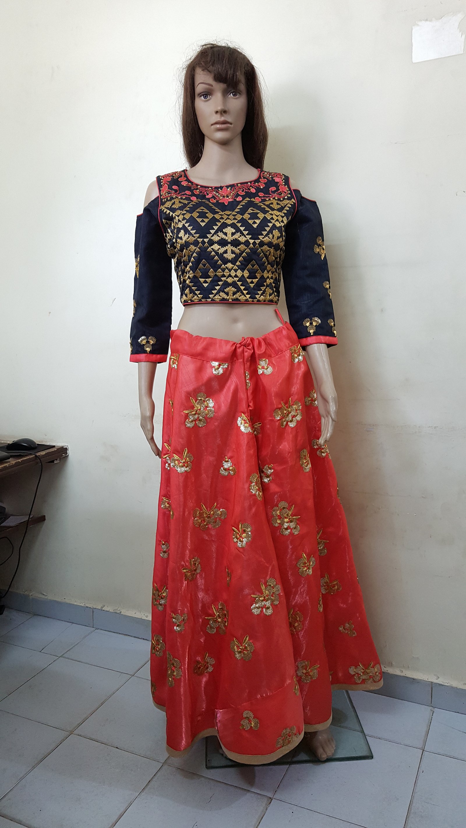 sequince ghaghara choli