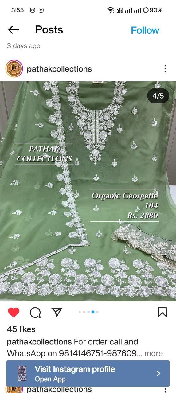 Fancy top & dupatta