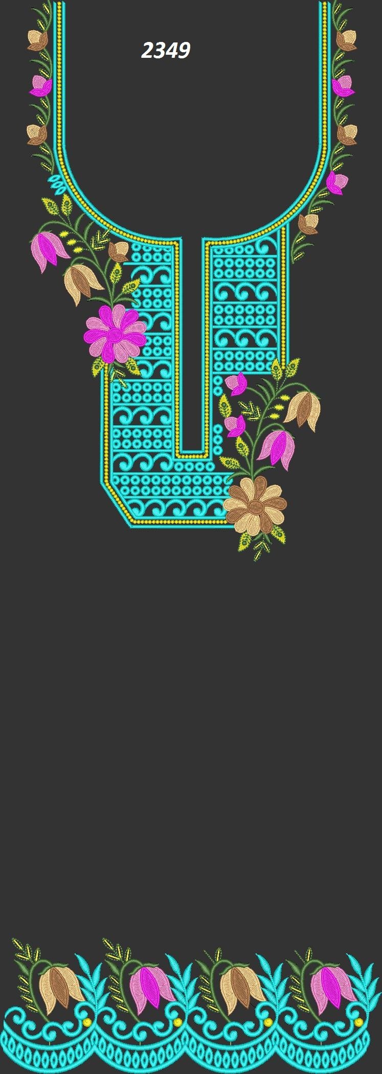 fancy kurti neck