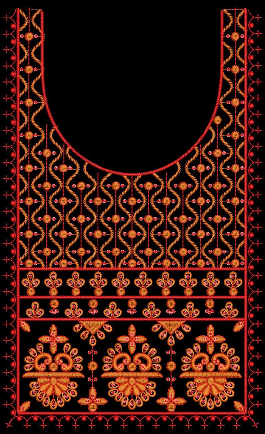 fancy kurti neck
