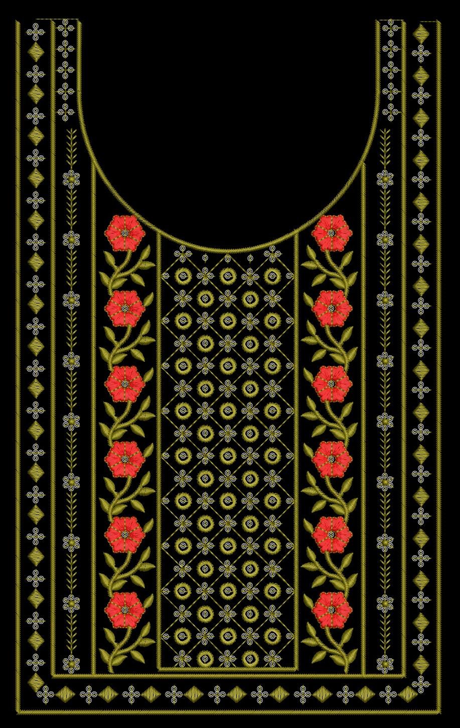fancy kurti neck