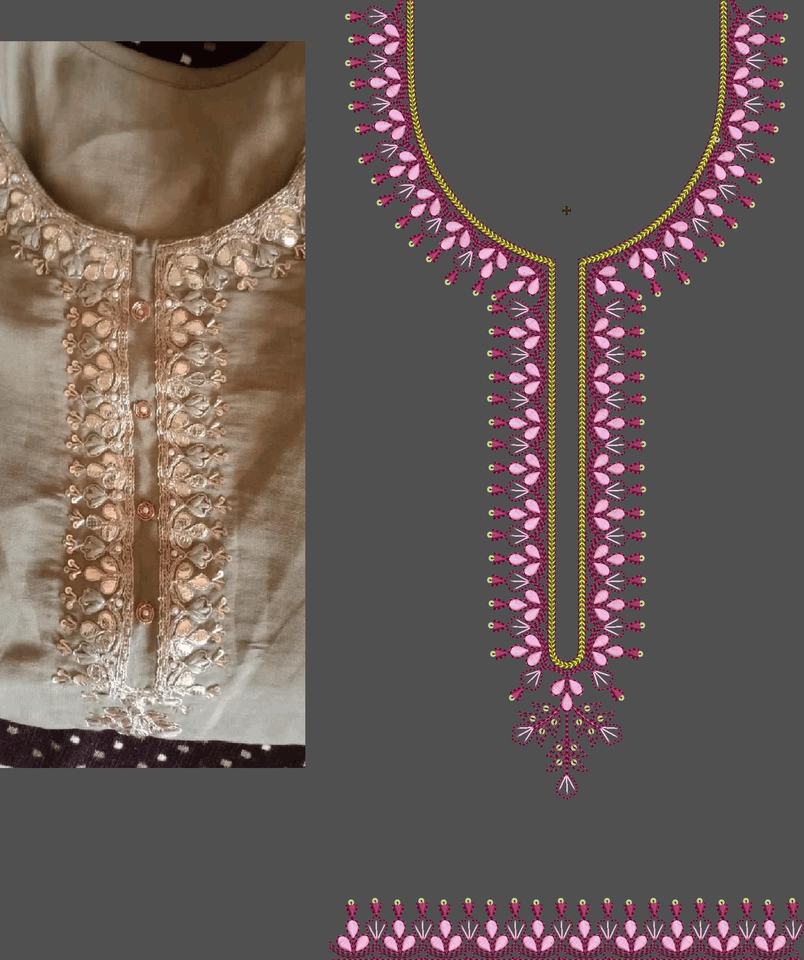 fancy kurti neck