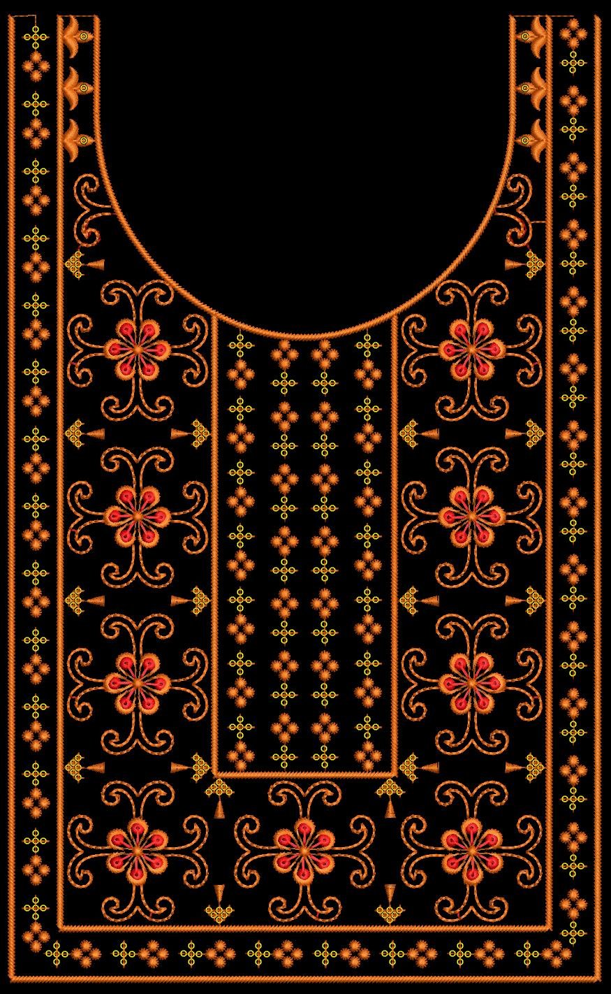 fancy kurti neck