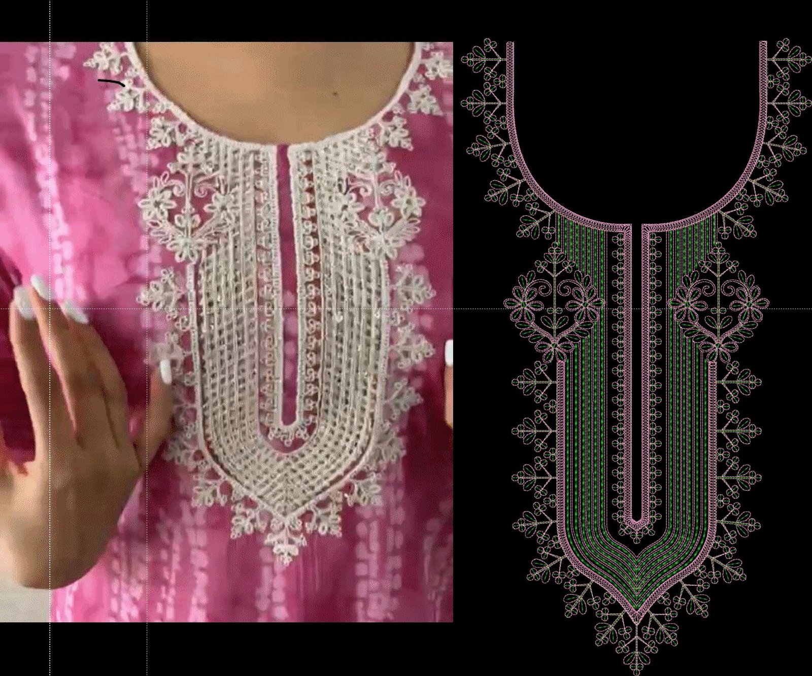 fancy kurti neck