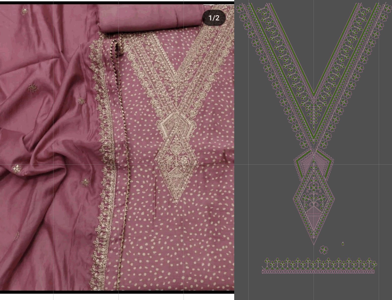 fancy kurti neck