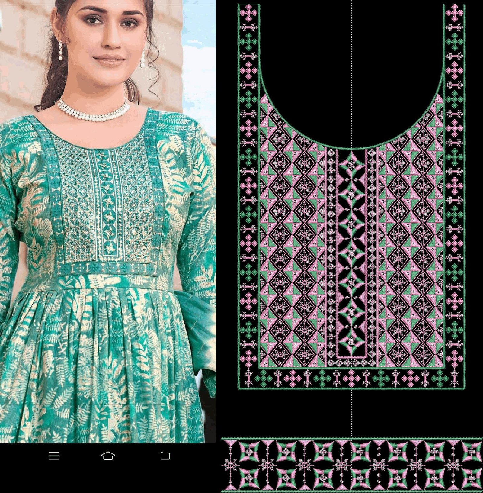 fancy kurti neck