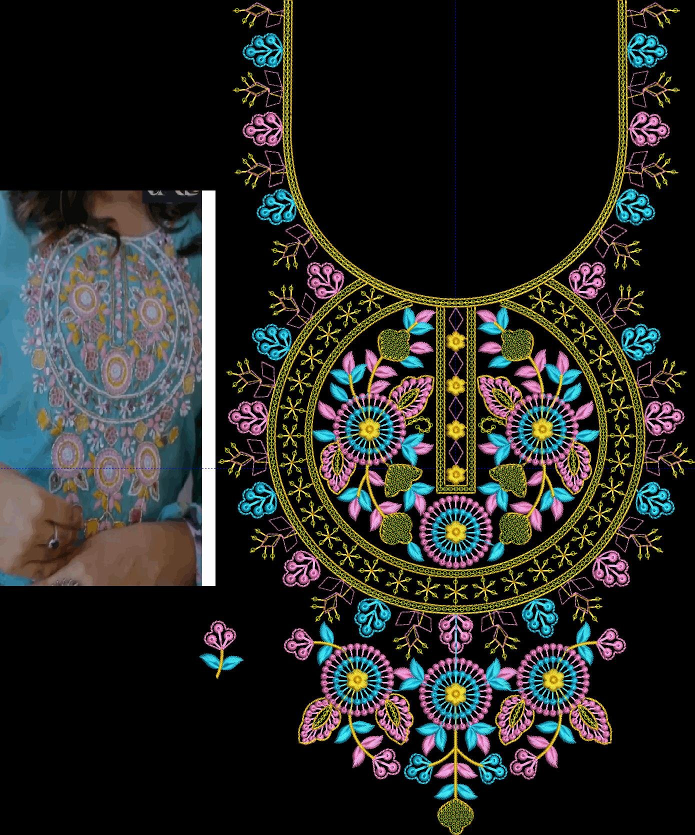 fancy kurti neck