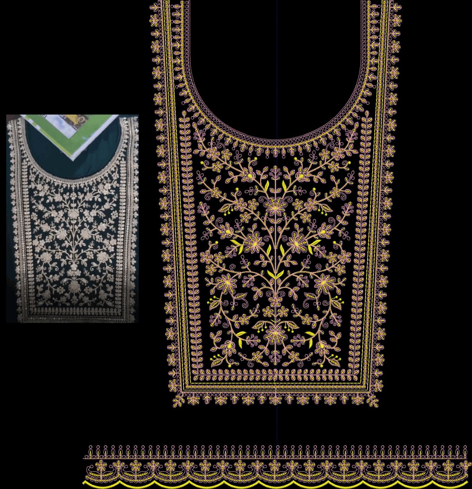 fancy kurti neck