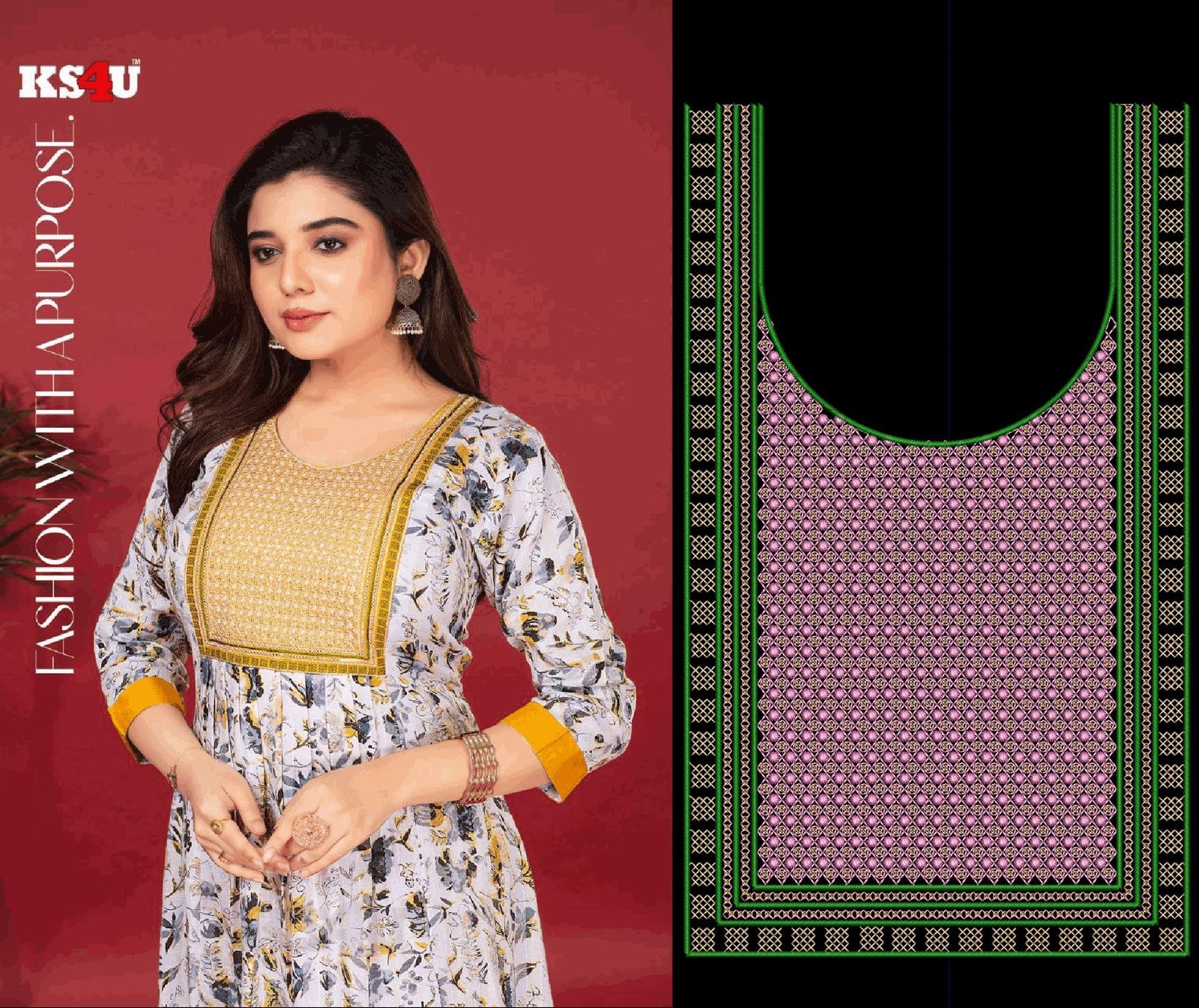 FANCY KURTI NECK