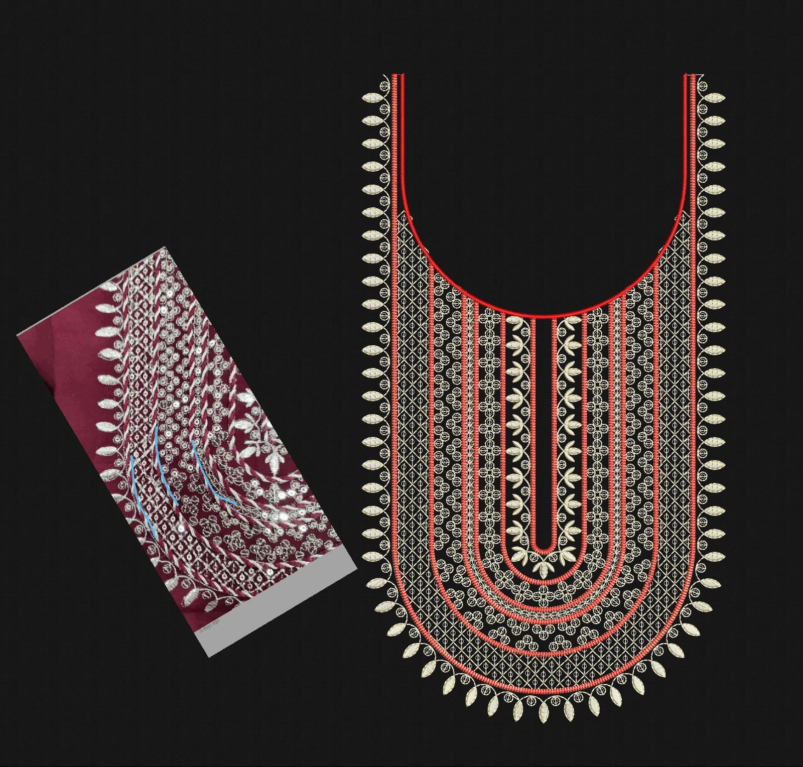FANCY KURTI NECK
