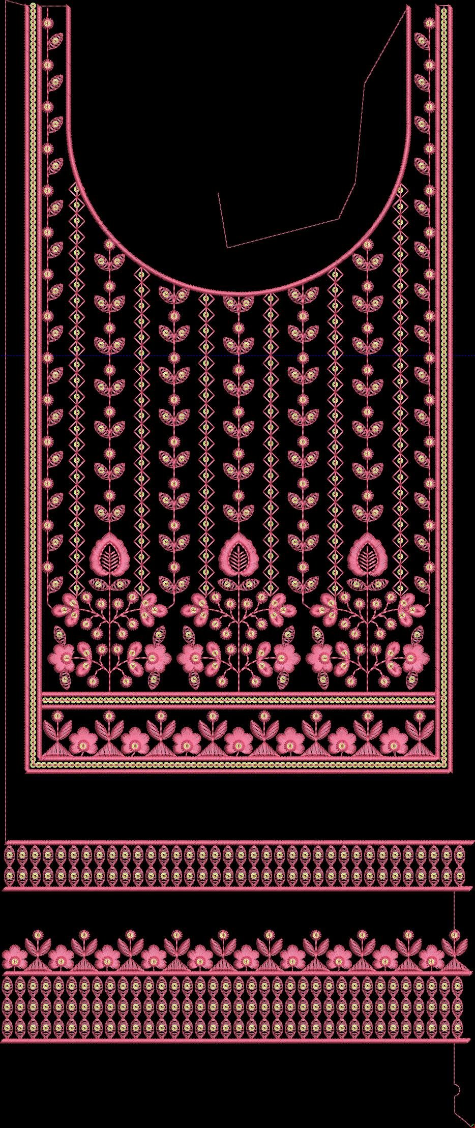 fancy kurti neck