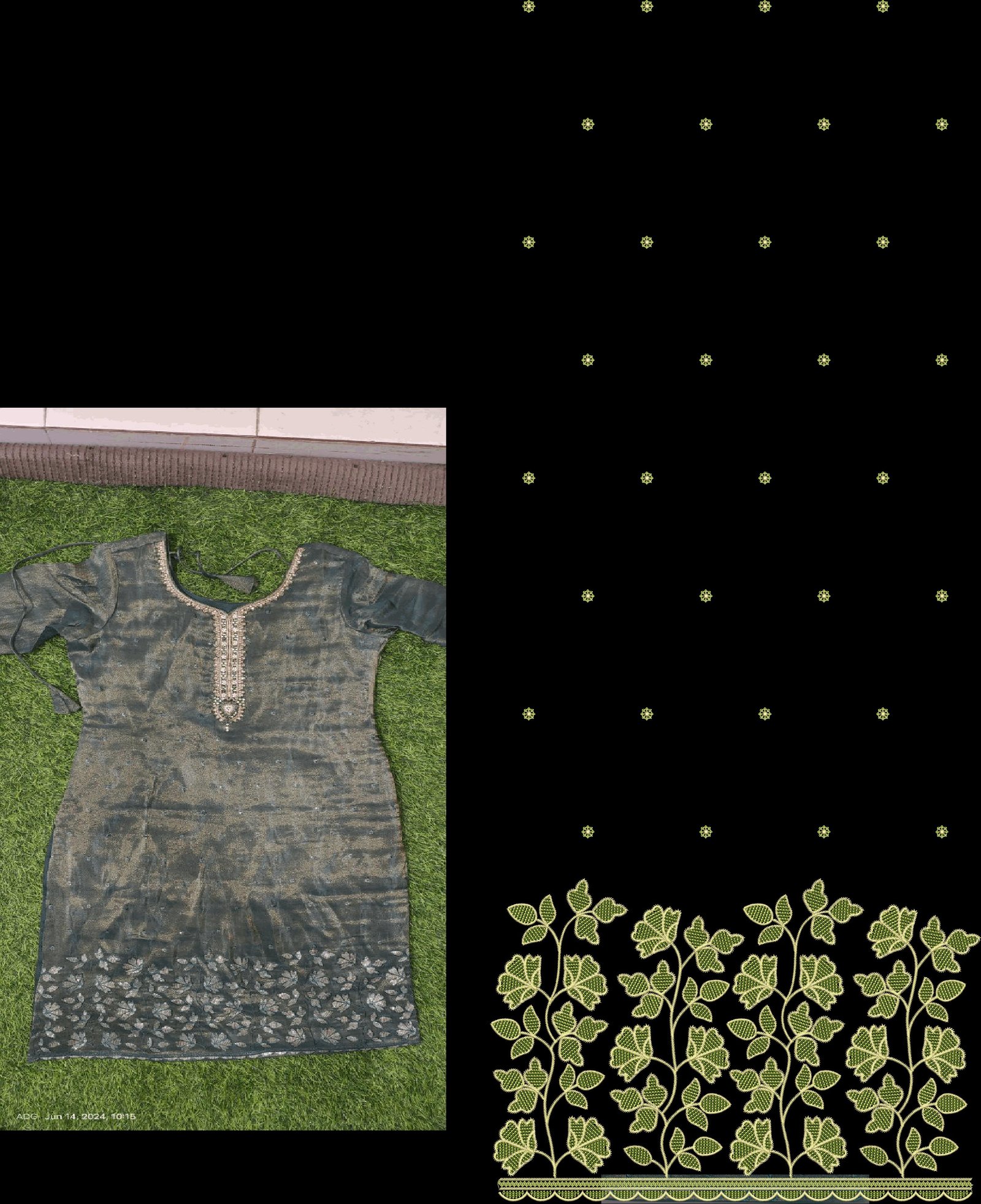 fancy top & daman