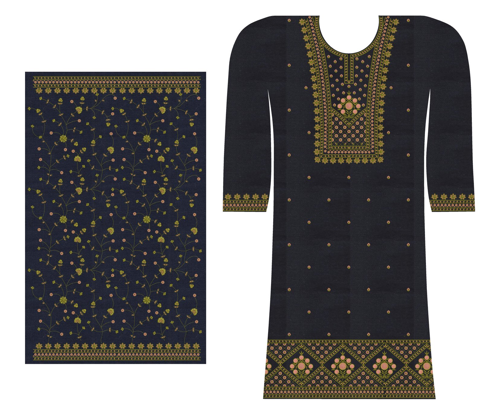 fancy top  penal  & dupatta