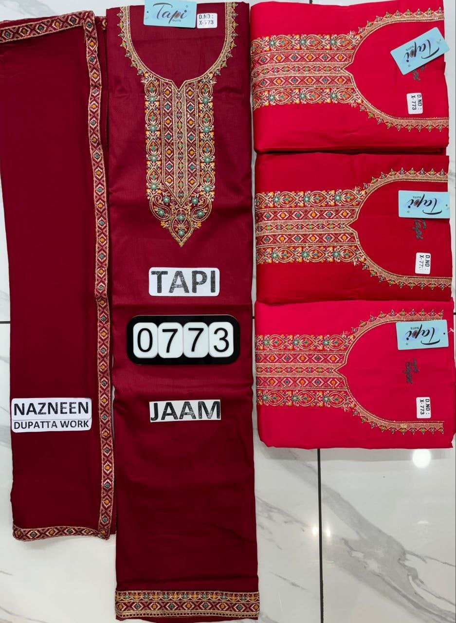 FANCY KURTI NECK PATTI DAMAN