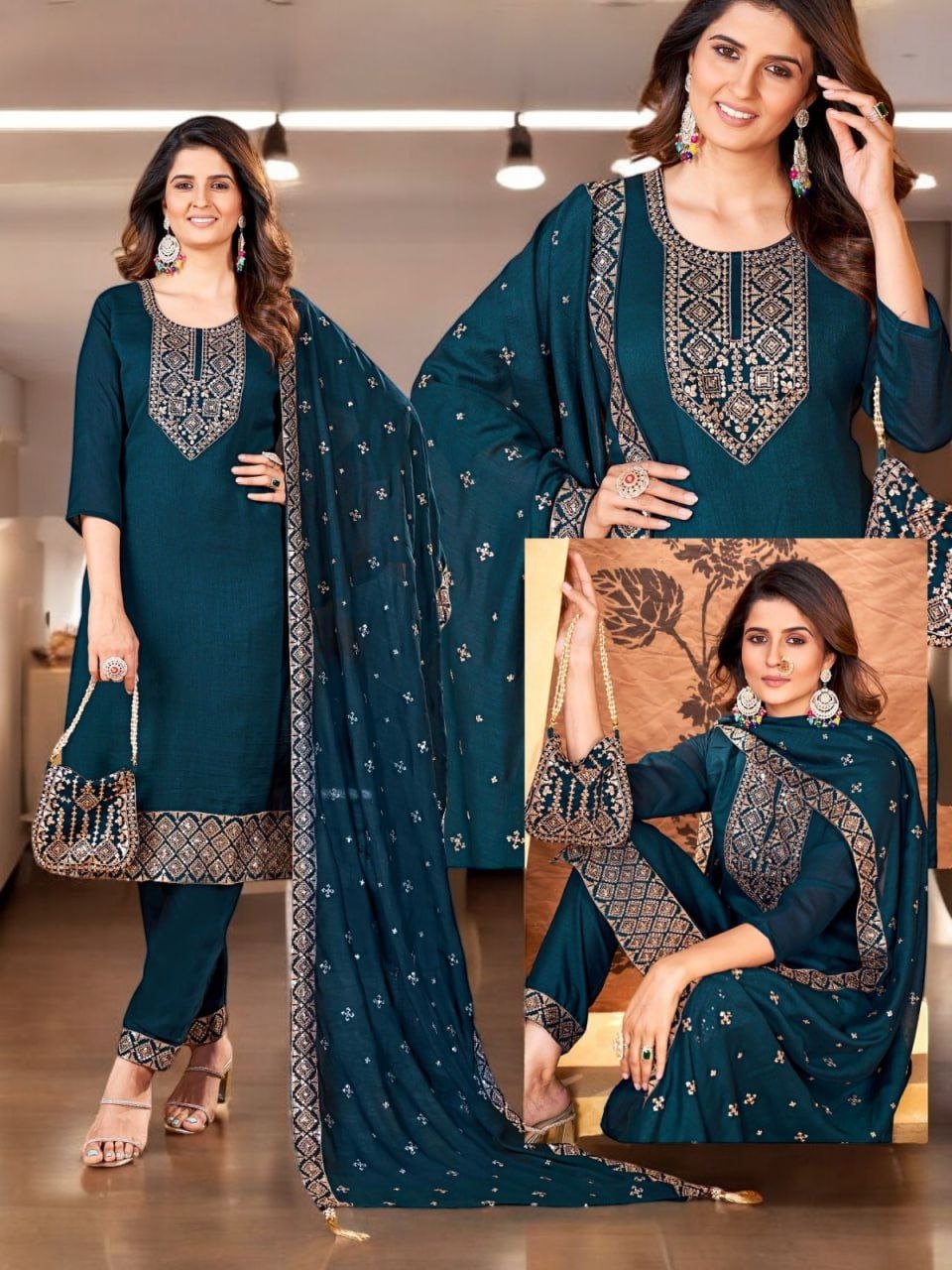 FANCY KURTI NECK PATTI DAMAN