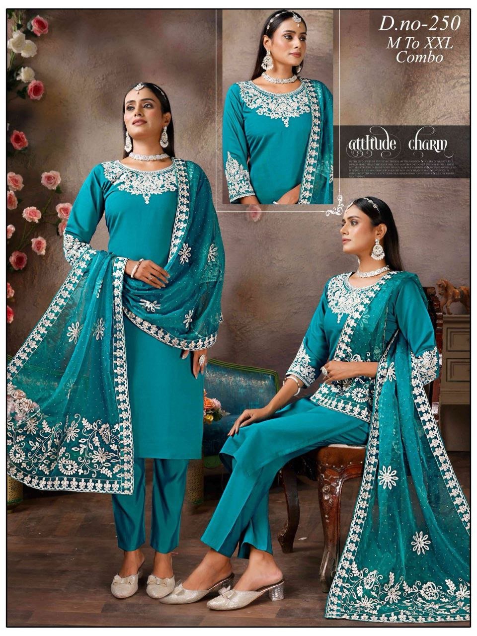 FANCY KURTI NECK PATTI DAMAN