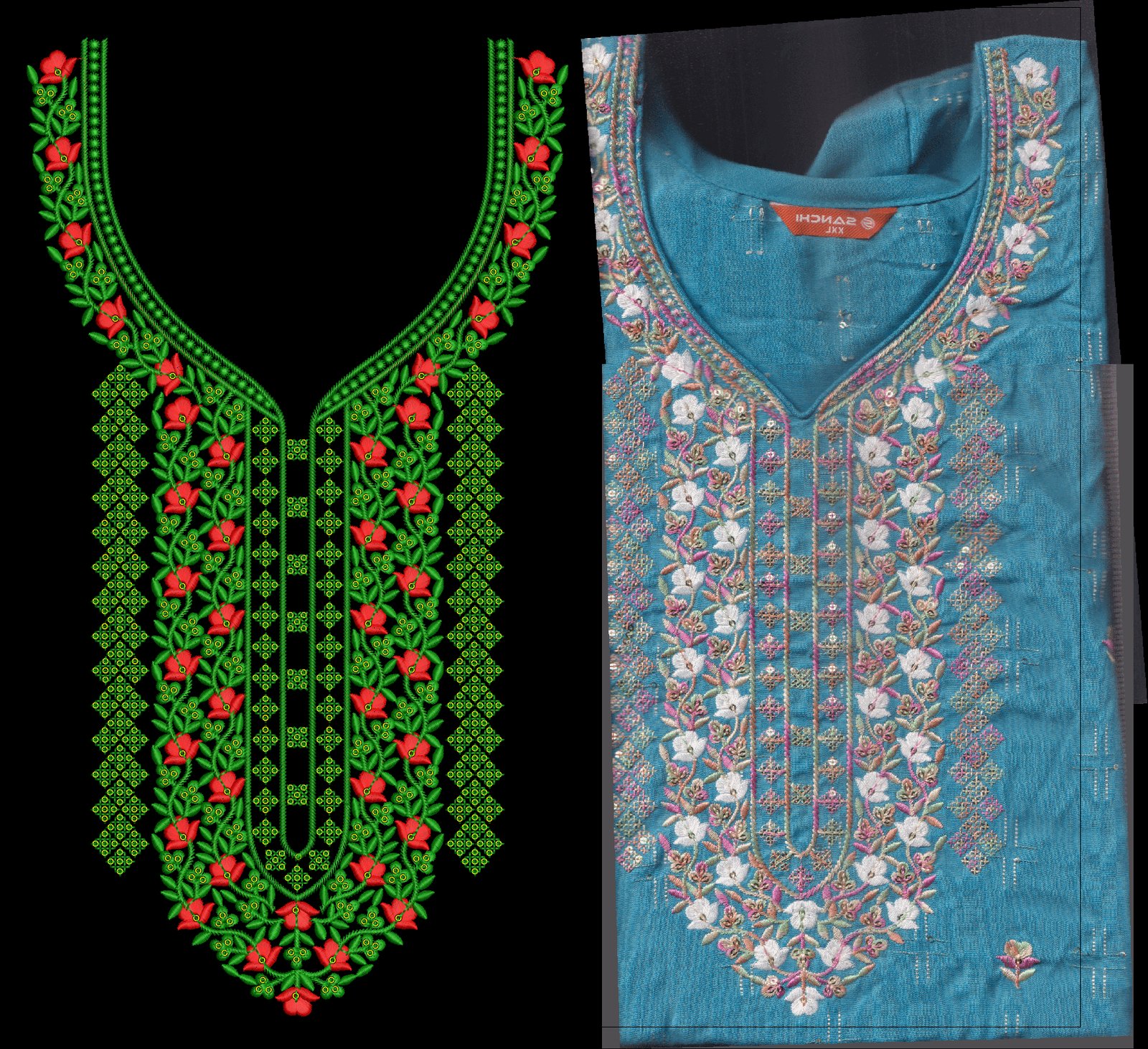FANCY KURTI NECK